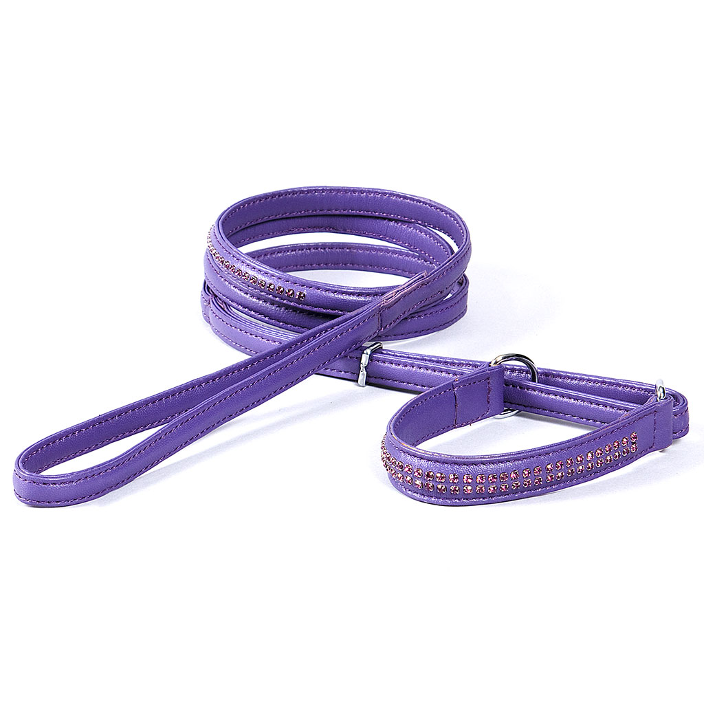 Nahast poolpoov kaelarihm koos rihmaga - Image 6