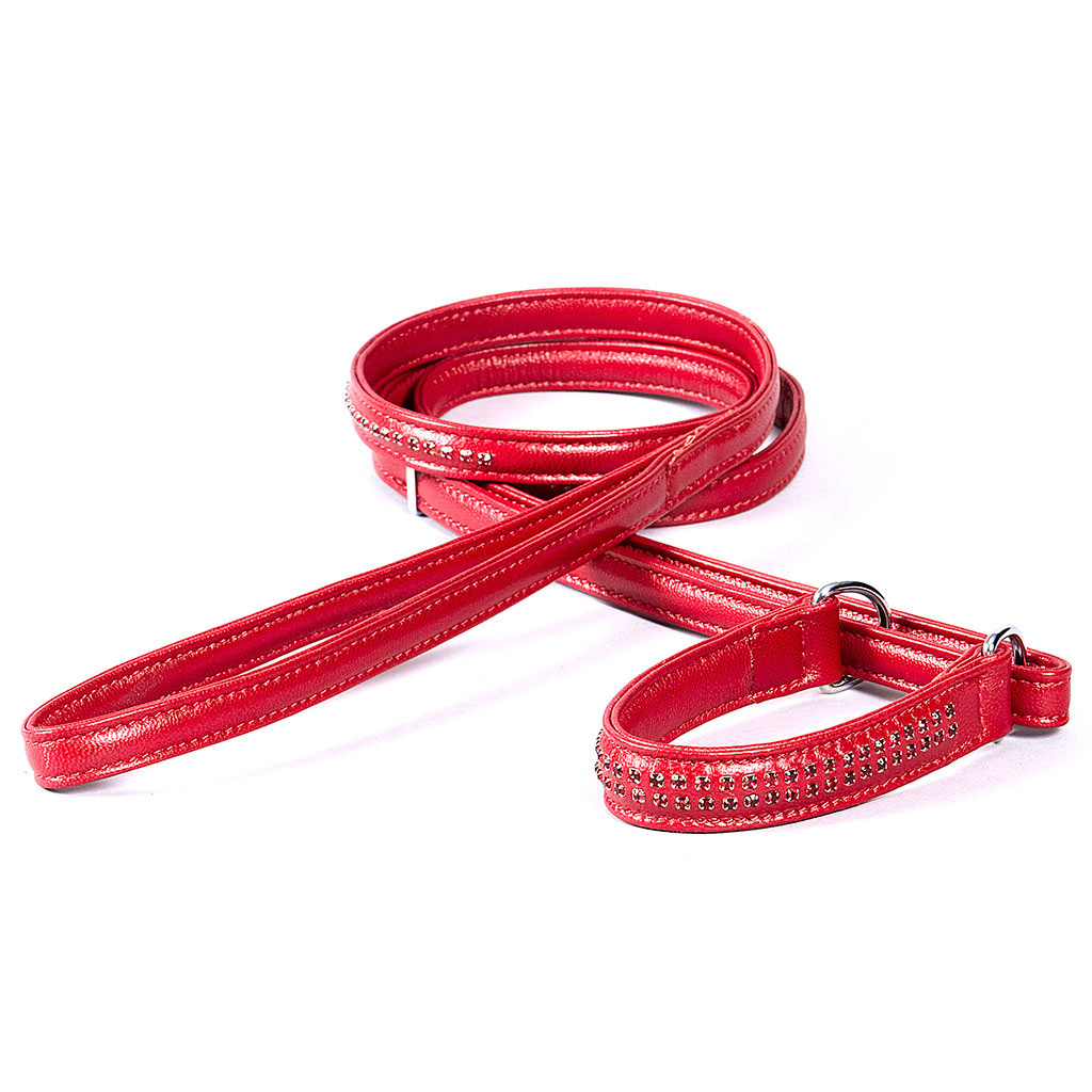 Nahast poolpoov kaelarihm koos rihmaga - Image 5