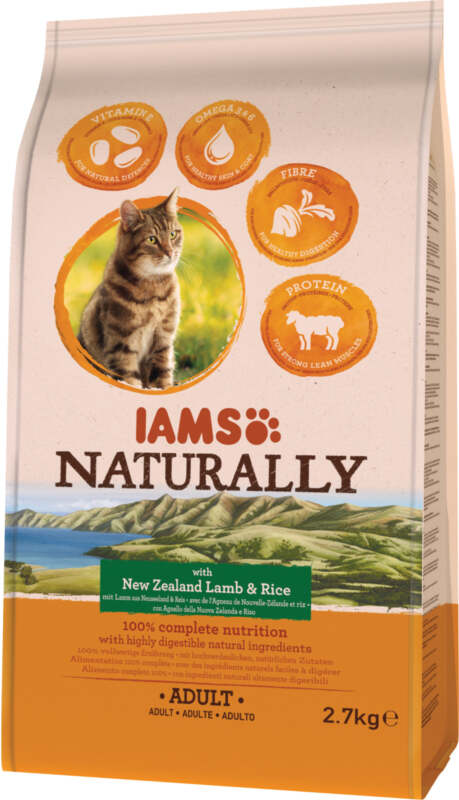 Iams Cat Naturally New Zealand Lamb & Rice kuivtoit kassidele - Image 2