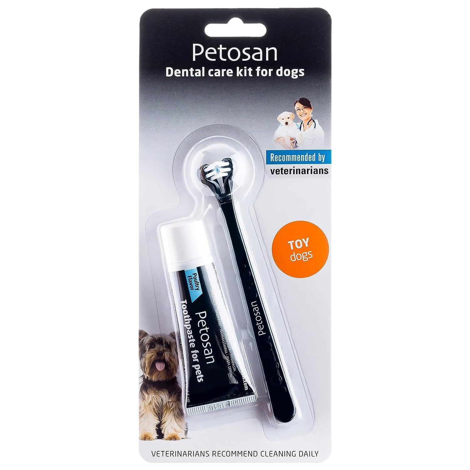 Petosan Dental Kit Toy Dog hambahari+hambapasta