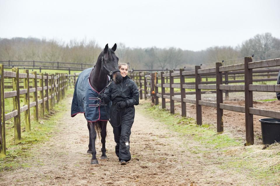 HG Turnout õuetekk kaelaosaga hobusele, 600D-200 g - Image 3