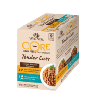 Wellness CORE Tender Cuts Selection Multipack kana/kala valik - 6 x 85 g, märgtoit kassidele