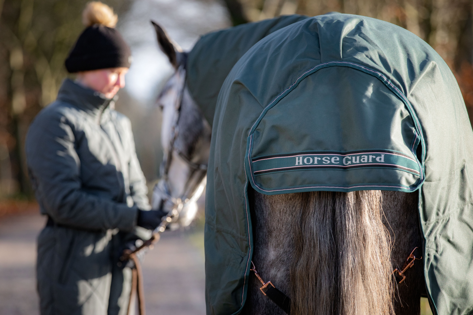 HG Lynn kaelaosaga õuetekk hobusele, 1200D-400 g - Image 5