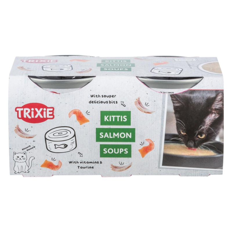 Trixie lõhesupp kassidele, 4x80 g