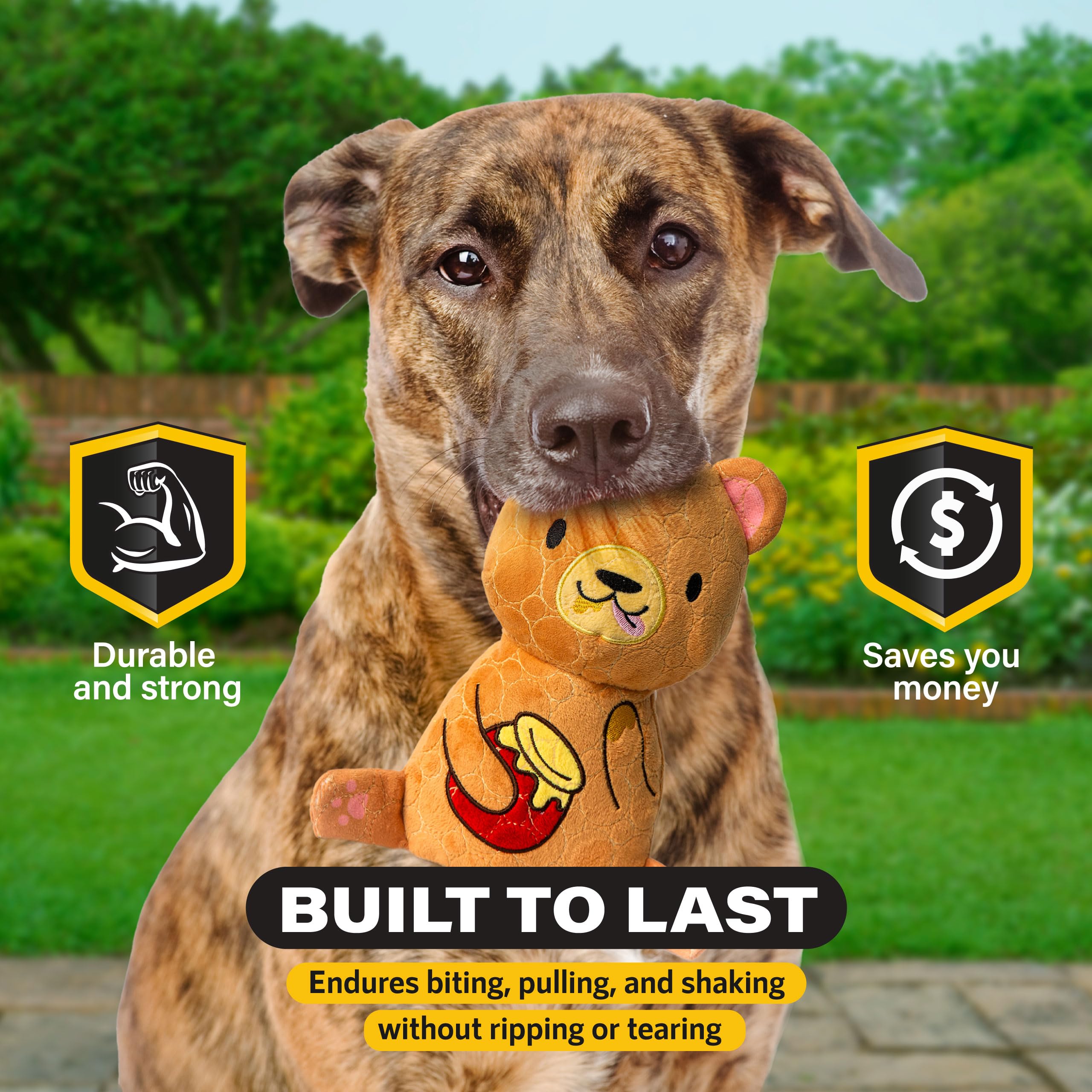 Bite Force Kevlar pehme mänguasi koertele, karu - Image 3