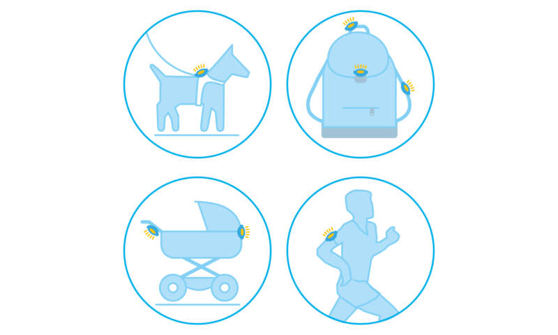Curli Luumi Safety LED tuluke, 2 tk - Image 7